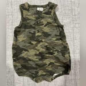 Janie & Jack camo baby romper